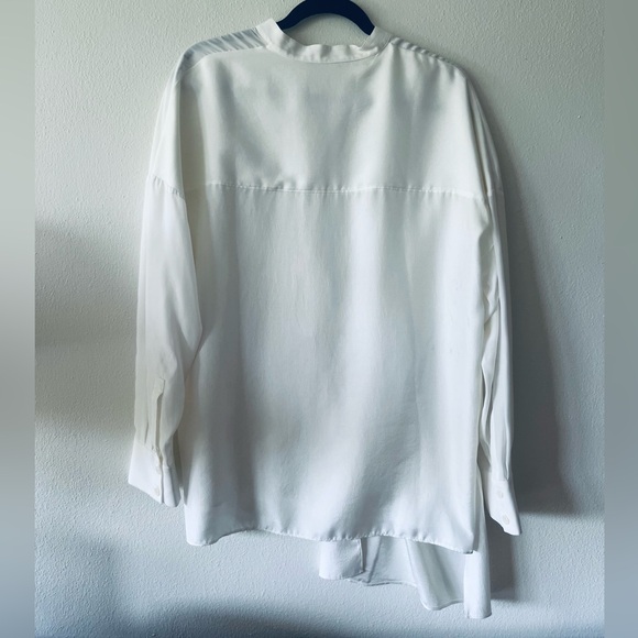 Tibi PATCHWORK SILK SHIRRED PANEL TUNIC - Picture 6 of 6